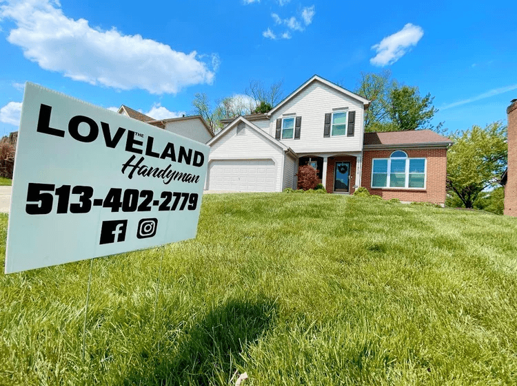 Custom printed lawn sign by Loveland Graphix